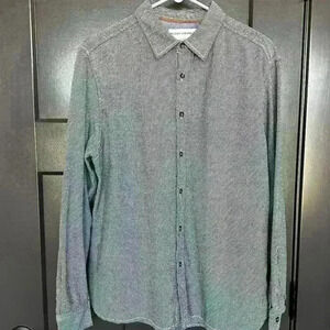 Men's Hudson & Barrow Mountain Flannel Cotton Button Down Shirt SIze Large